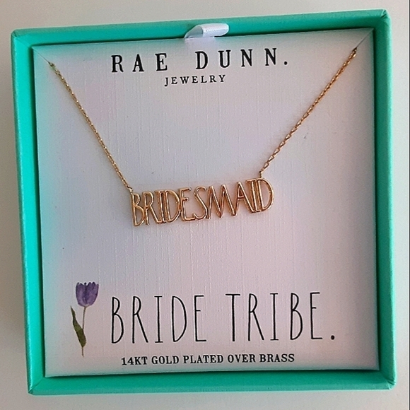 𝅺Rae Dunn BRIDESMAID Necklaces Set Of 3 New In Boxes - Picture 2 of 5